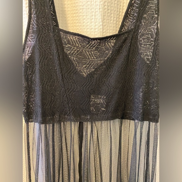 Free People Black Sheer Maxi Dress - Picture 5 of 10
